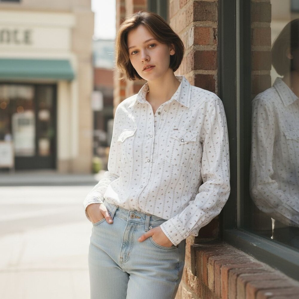 Vintage Micro Floral Shirt